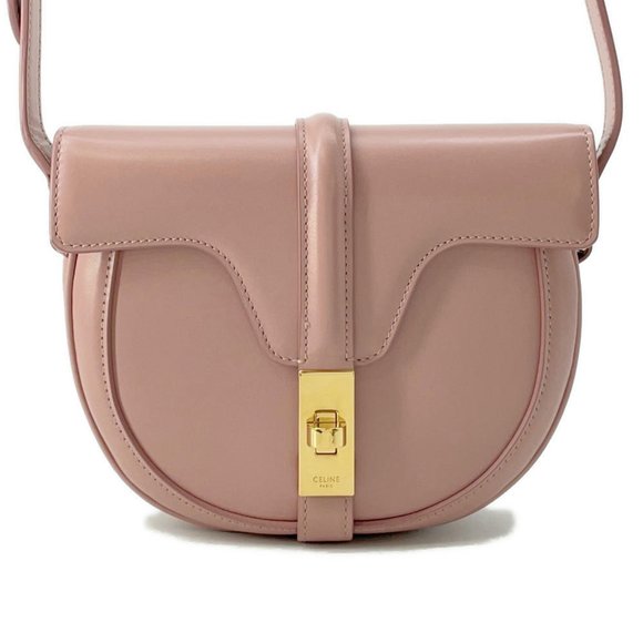 CELINE Pink Leather Shoulder Bag - Picture 1 of 13